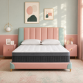 UNZIPE 14 Inch Full Size Mattress, Medium Firm Zoned Coil and Memory Foam | Independent Spring Zone Support, Skin-friendly Fabric for Better Breathability, Pressure Relief, Mattress in a Box