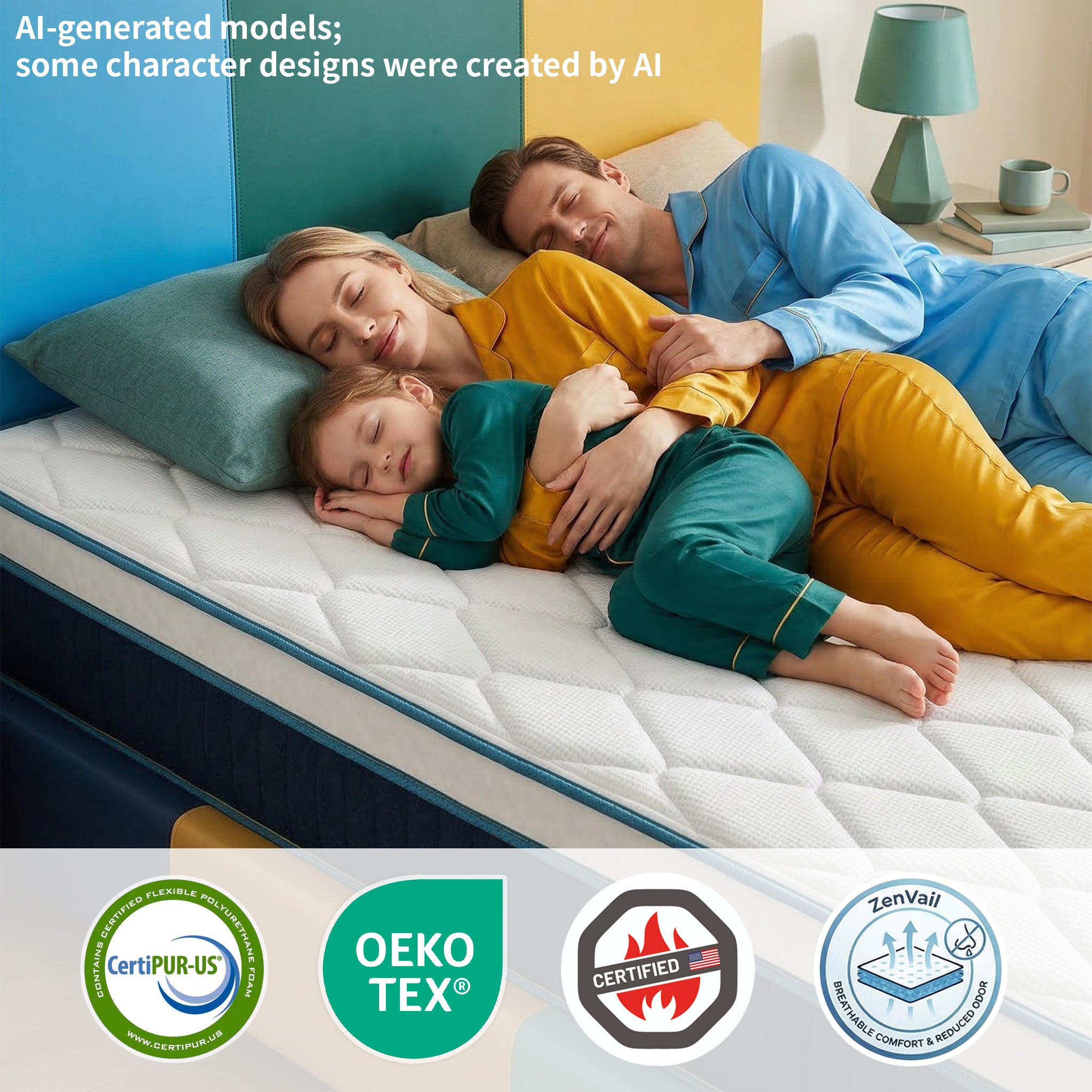 UNZIPE 12 Inch Twin Size Mattress, Medium Firm, Spinal and Back Support | Balances Support and Pressure Relief, Durable and Stable; Provides a Comfortable and Refreshing Feel