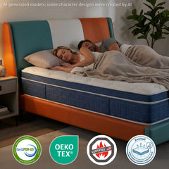 UNZIPE Twin Size Mattress 12 Inch, Medium Firm, Motion Isolation | Targeted Spinal and Back Support, Pressure Relife, Memory Foam Absorbs Vibrations and Reduces Disruption