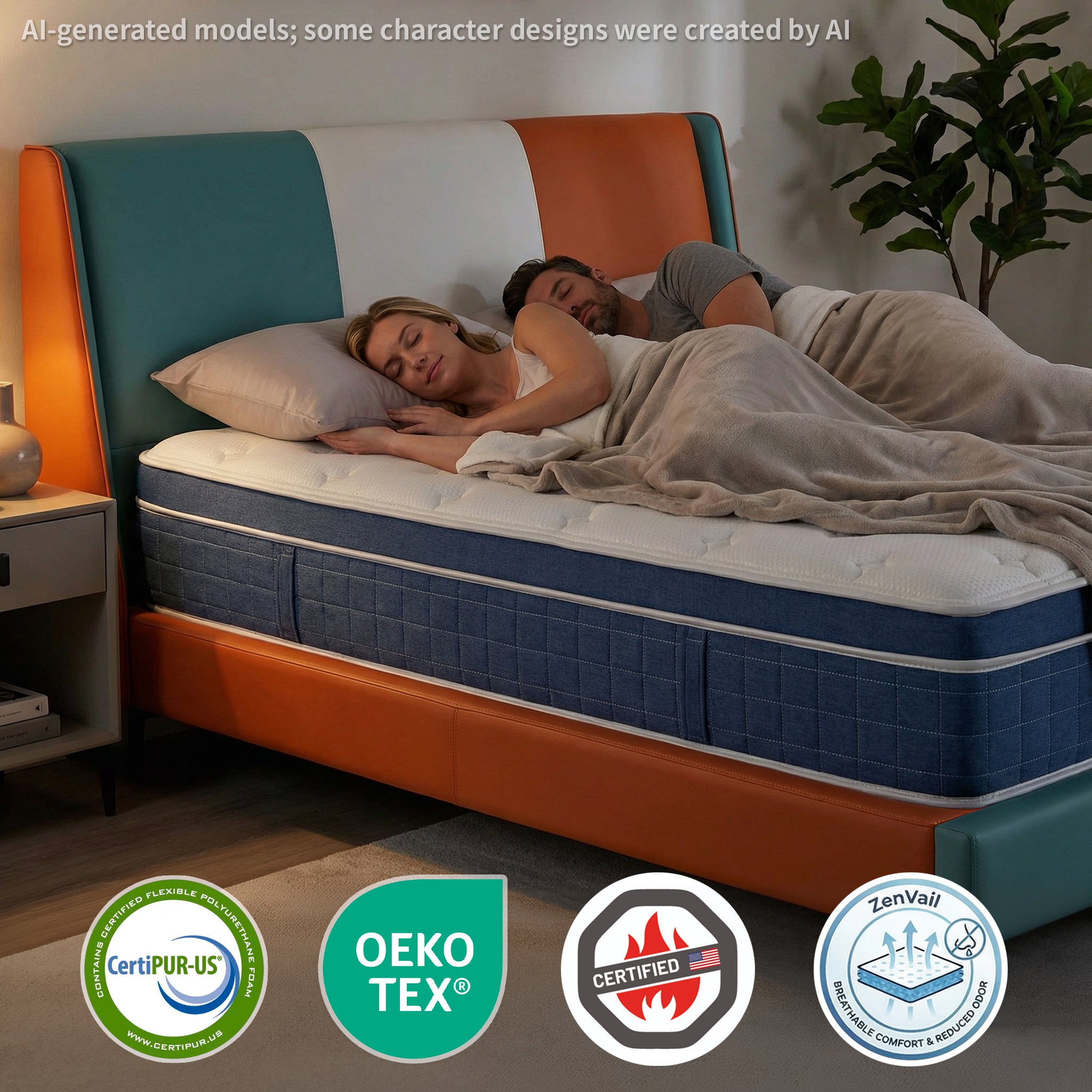 UNZIPE Queen Size Mattress 12 Inch, Medium Firm, Motion Isolation | Targeted Spinal and Back Support, Pressure Relife, Memory Foam Absorbs Vibrations and Reduces Disruption