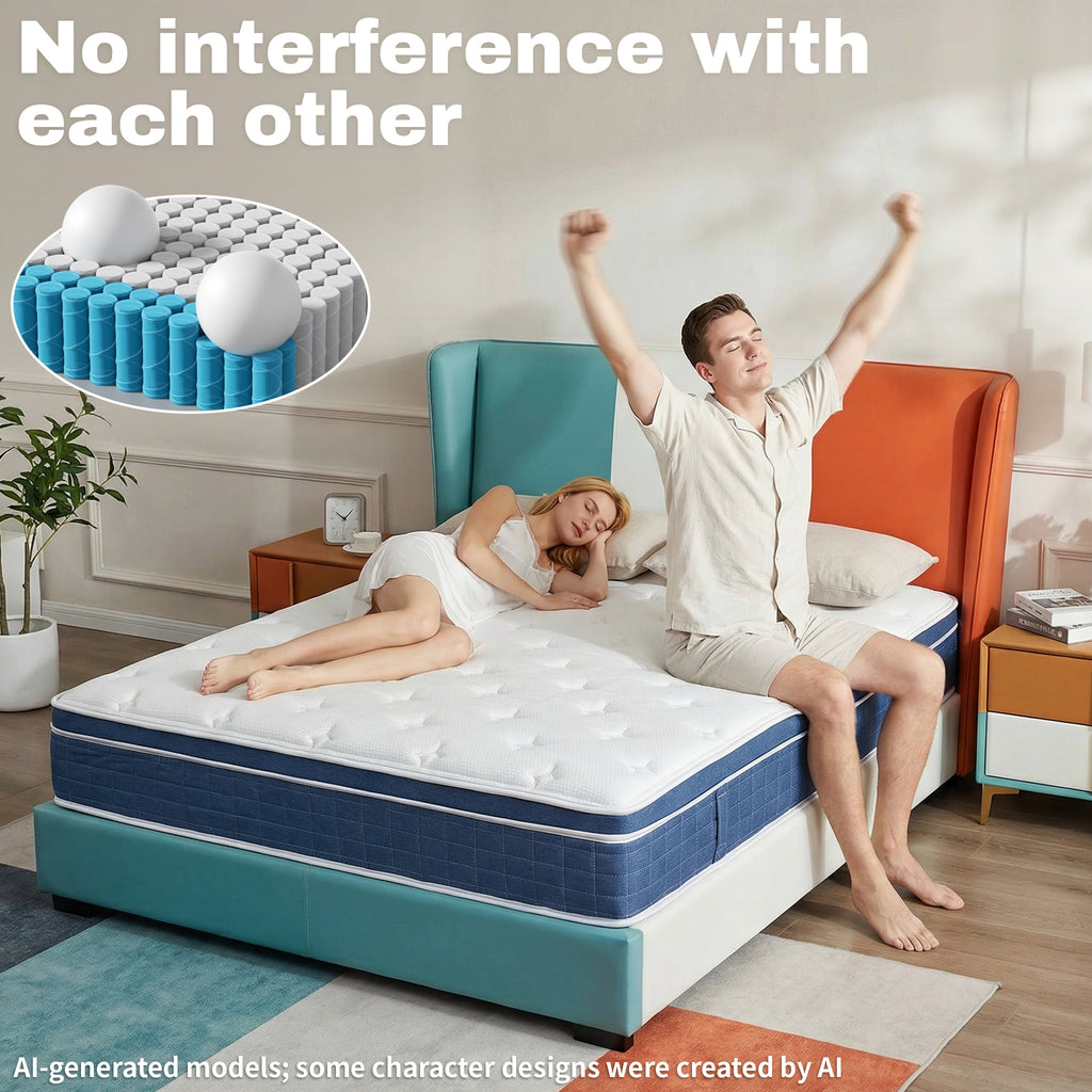UNZIPE Queen Size Mattress 12 Inch, Medium Firm, Motion Isolation | Targeted Spinal and Back Support, Pressure Relife, Memory Foam Absorbs Vibrations and Reduces Disruption