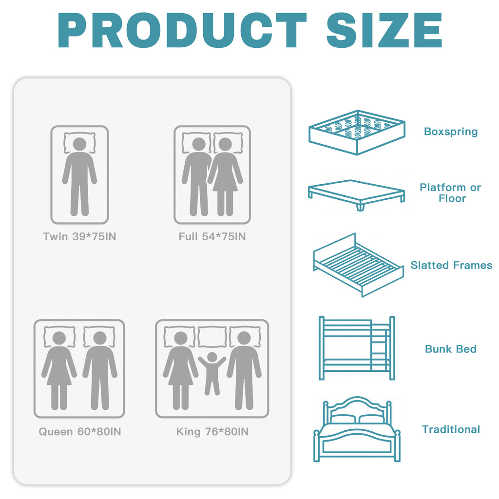 UNZIPE 14 Inch King Hybrid Mattress in a Box, Medium Firm, Cooling Feel | Breathable design keeps cooling, Durability and Stability Reduce the Feeling of Sagging, Memory Foam